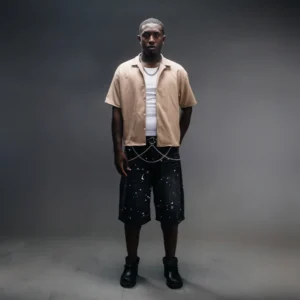 Boxy Cuban Collar Shirt Beige