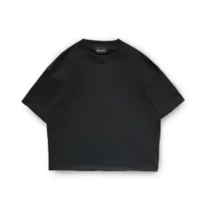 Boxy Fit Black Tee